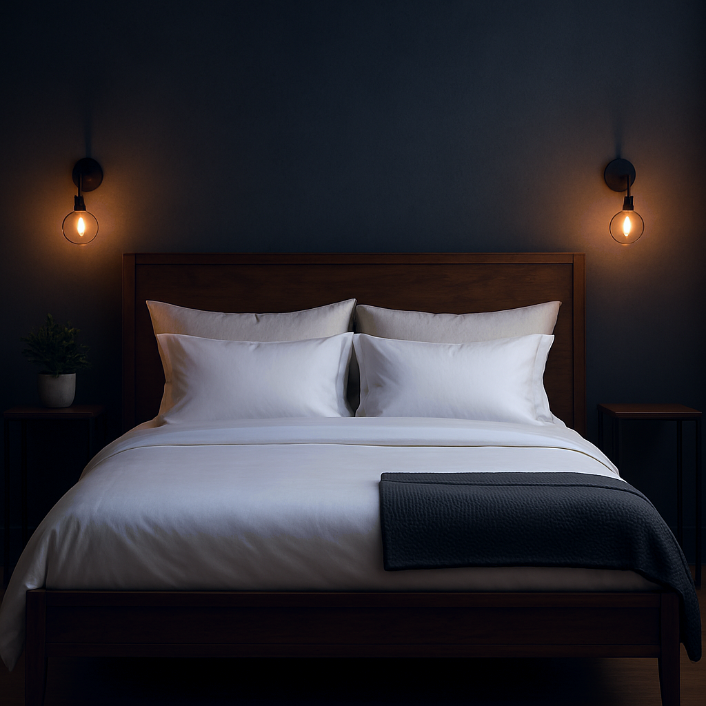 Premium Plain White Bedsheet