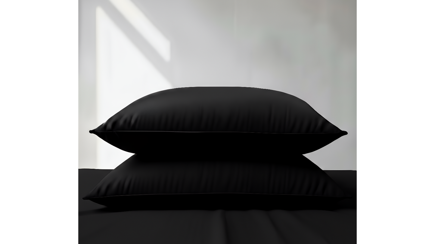 Premium Plain Black Bedsheet